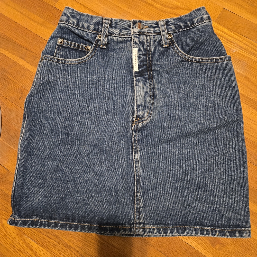 Z. CAVARICCI Y2K Women’s Size 28 Stonewash Denim Jean Skirt - Picture 1 of 4